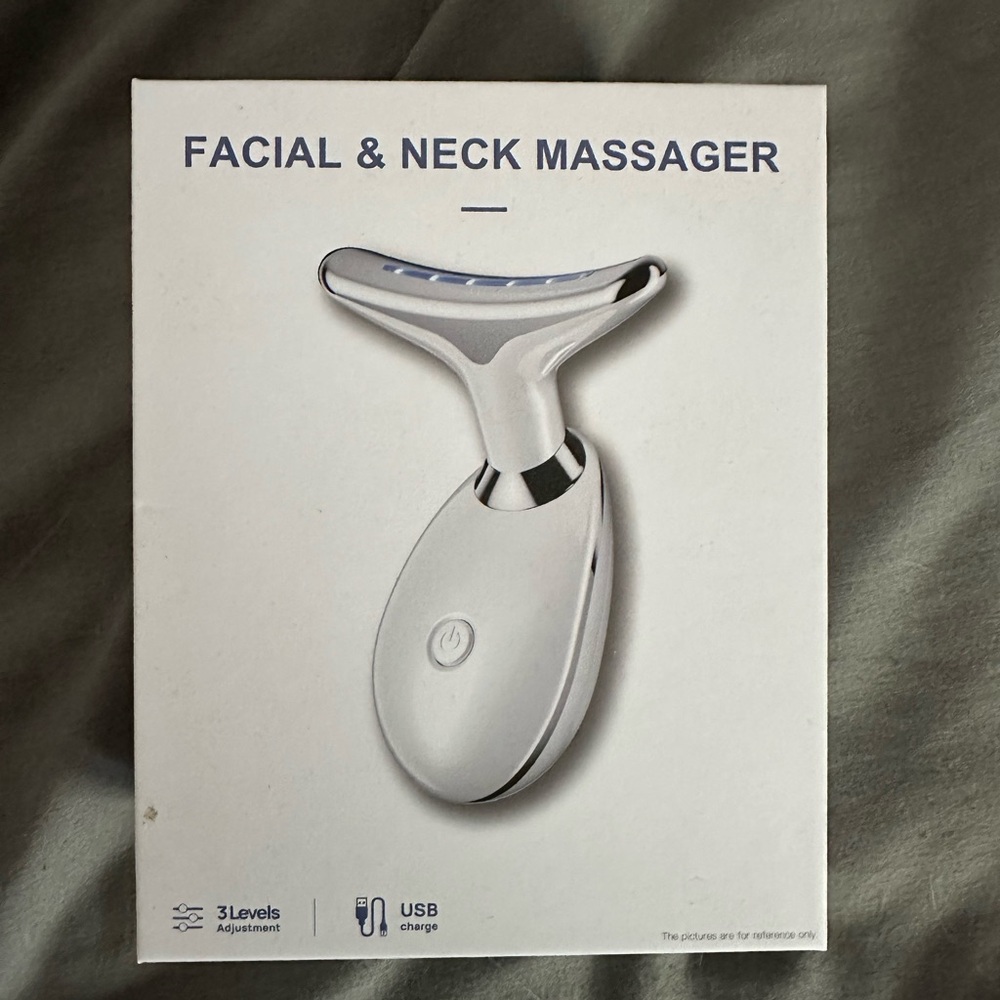 New in box Amazon White Facial & Neck Massager